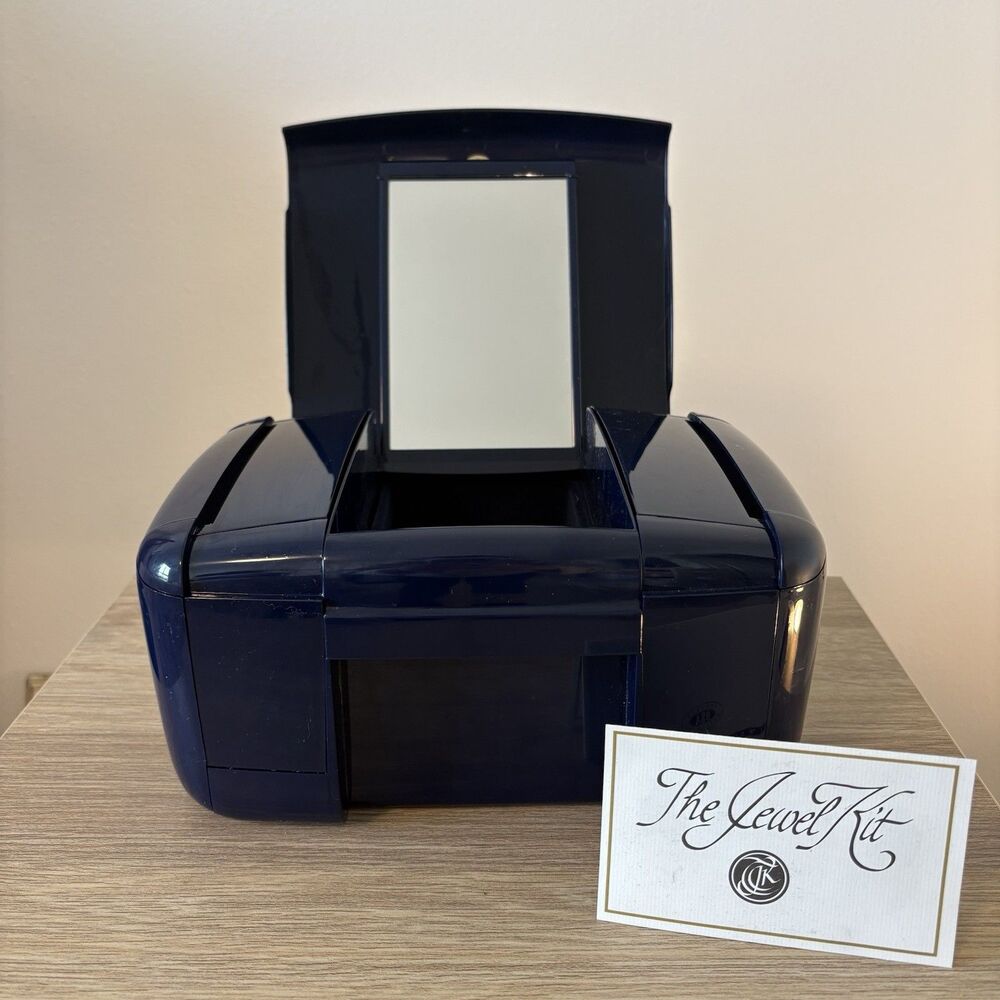 Vtg The Jewel Kit Large Jewelry Fold Out Box  Ingenious Designs MCM USA Made New